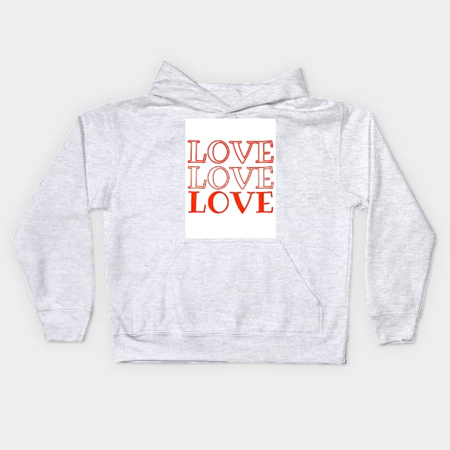 Love love Kids Hoodie by milicab